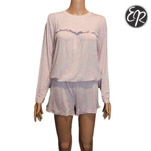 Emerson Road Animal Print Top & Shorts Sleepwear Set NWT Med